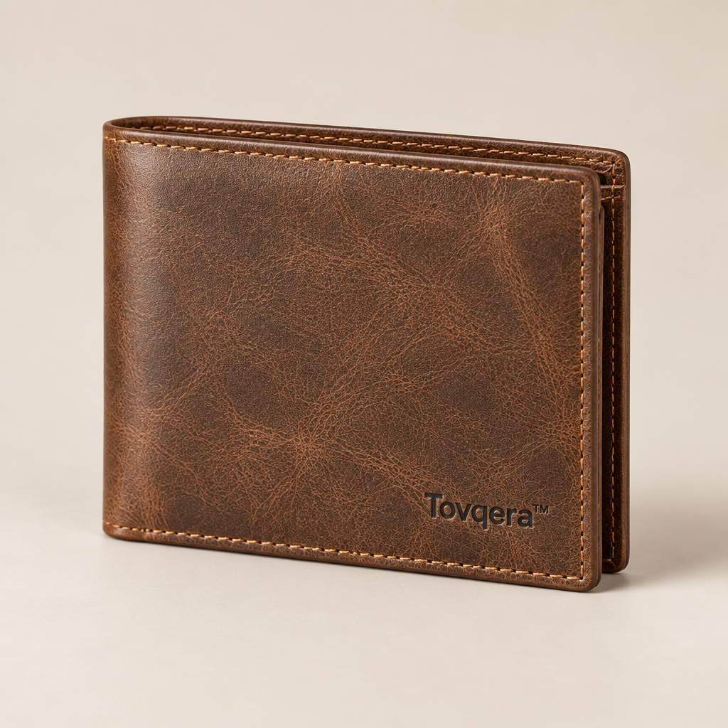 Tovqera™ Vintage Leather Bifold Wallet image 01