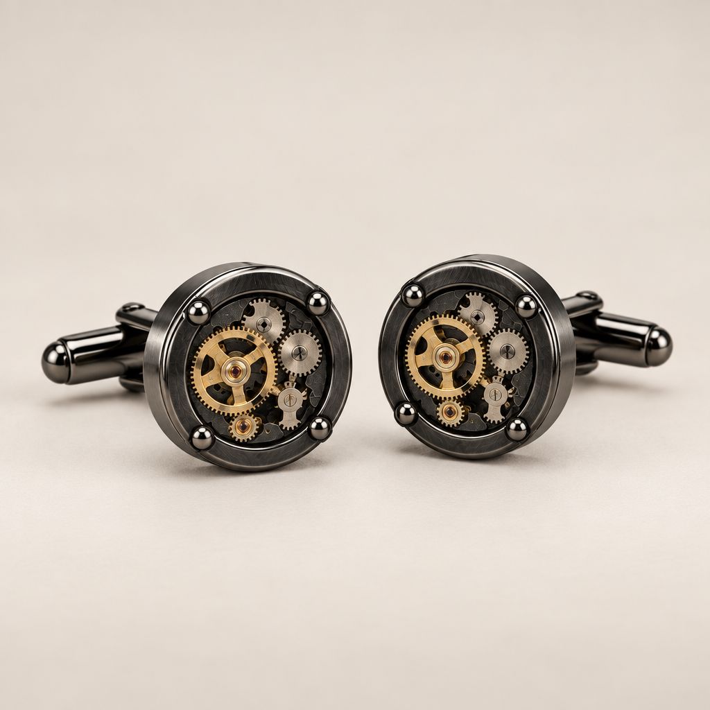 Tovqera™ Vintage Mechanical Design Cufflinks image 01